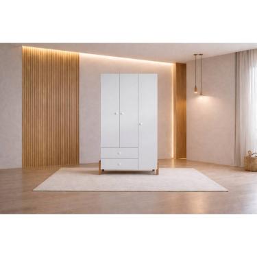 Imagem de Guarda Roupa Infantil  3  Portas 2 Gavetas MIMO - MobiBaby