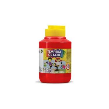 Imagem de Tinta Tempera Guache Cores Pote De 250ML Escolar Un Acrilex - Papelari