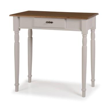 Imagem de Aparador para Sala em Madeira Maciça 1 Gavetas 634 Linz Móveis - Off White/Imbuia Glazer