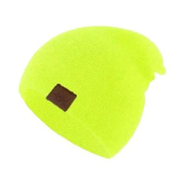 Imagem de Gorro Unissex De Malha Macia E Quente, Casual, Elegante, Liso, Para Us