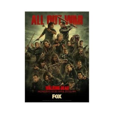 Imagem de Pôster Rick Grimes Daryl Dixon Walking Dead Arte Vintage De Série De T