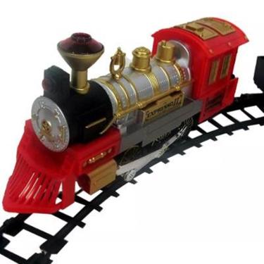 Pista Trem Locomotiva Vagões Trilho com 103,5cm Luz e Som – Maior Loja de  Brinquedos da Região