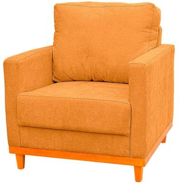Imagem de Poltrona Berlim Tecido Impermeável Terracota Ateliê do Conforto