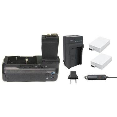 Imagem de Battery Grip BG-E8 + 2 Baterias LP-E8 MemoryTec + Carregador compatíve