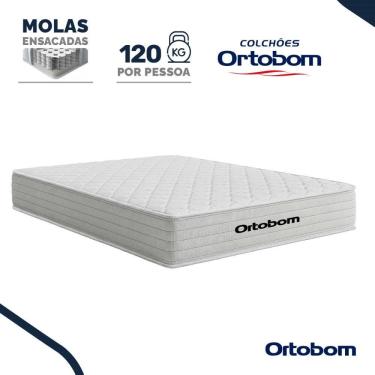 Imagem de  Colchão de Molas Ensacadas Ortobom One Face Plenno Casal 138 cm