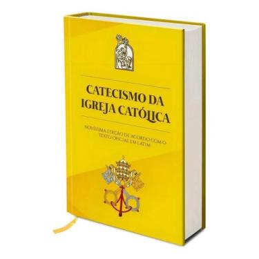Imagem de Catecismo Da Igreja Católica Capa Luxo Com Marcador Equipe E - Congrat
