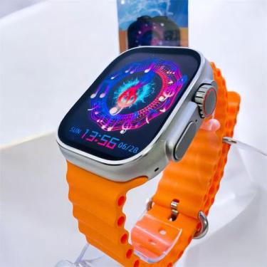 Imagem de Smartwatch Ultra 3 Laranja Series 10 Microwear Amoled Chat Gpt - Saav 