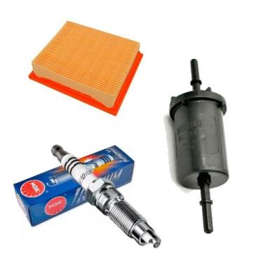 Imagem de Kit Revisão Vela Iridium Filtro ar e combus nxr 160 xre 190 - NGK