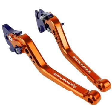 Imagem de Manete Esportivo Motocicleta XT660R Longo Stark - NoBrand, Laranja