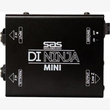 Imagem de Direct Box Mini Ninja DI Passivo para Balancear Sinal e Ajustar Impedância Compacto em Aço Carbono Preto Santo Angelo