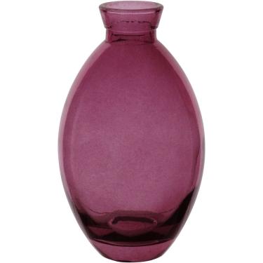 Imagem de VASO DECORATIVO ENFEITE PLANTA GARRAFA VIDRO 12x7x7cm ROXO