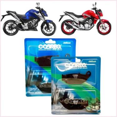 Imagem de Kit Pastilhas Freio Abs Dianteiro Traseiro CB 250F TWISTER COM OU SEM 