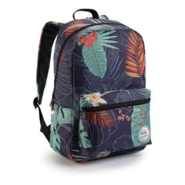 Imagem de Mochila Escolar Juvenil Feminina Masculina Infantil - Denlex, Azul