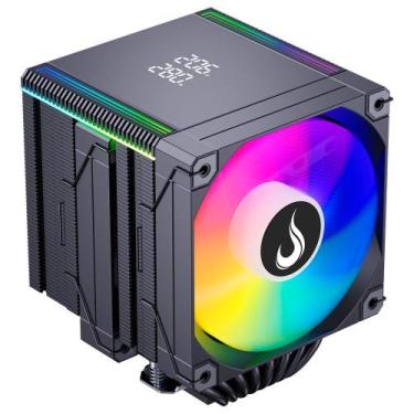Imagem de Air Cooler Gamer Rise Mode Temp 8 Black, ARGB, AMD e Intel, 120mm, Pre