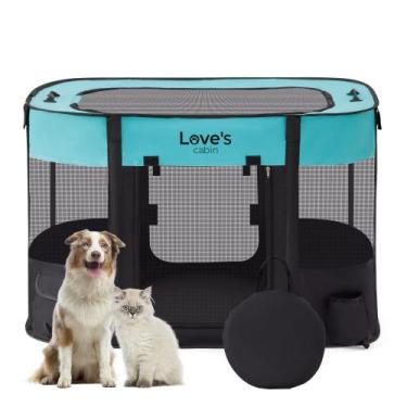 Imagem de Pet Playpen Love's cabin Puppy Dog Tent Cage interna/externa