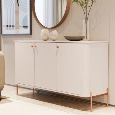 Imagem de Aparador Buffet 3 Portas com Pes Em MDF Tucupi JB Moveis