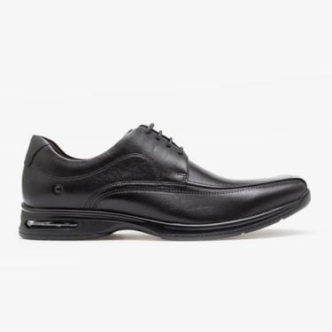 Imagem de Sapato Democrata Smart Comfort Air Spot Cadarço Masculino, Preto, 40
