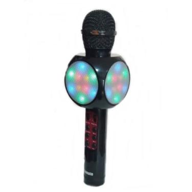 Imagem de Microfone Bluetooth Karaoke Portátil Usb Sd Fm Sem Fio Led - Lukton, P