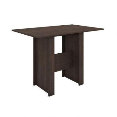 Imagem de Mesa De Jantar 4 Lugares Milano Amêndoa - POLIMAN MÓVEIS