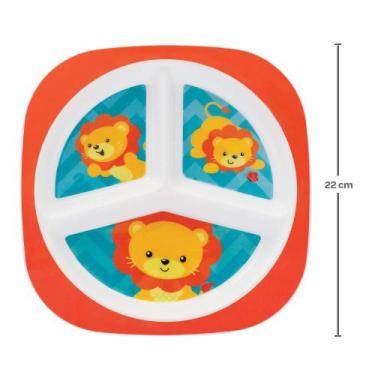 Imagem de Prato com Divisórias Infantil Buba, Laranja