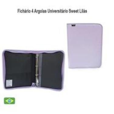 Imagem de Fichario grande com Ziper Sweet  Cor Lilas - KAZ