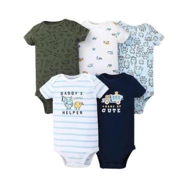 Imagem de Macacão de Algodão para Bebê (6-24 meses) - Conjunto de Body para Meni