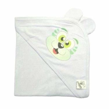 Imagem de Toalha de banho bebe mafessoni com orelhinha, branco