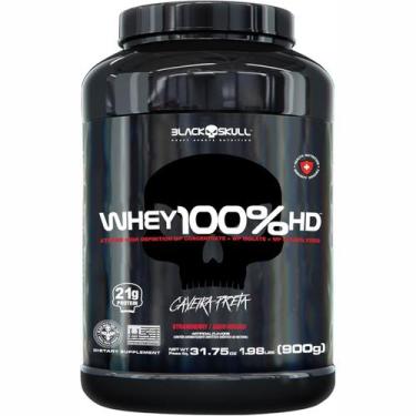 Imagem de Whey 100% hd morango 900g - BLACKSKULL