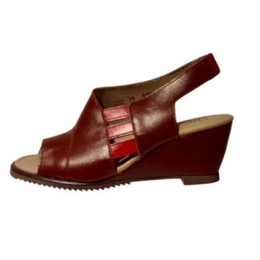 Imagem de Sandália J.gean Plataforma Bordô/Elegância, 36