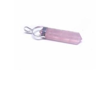Imagem de Pingente Quartzo Rosa  P - Loja da Índia
