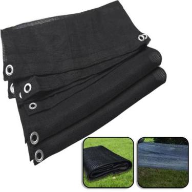 Imagem de Piso Barraca Camping Preto 3x2 M PVC Ecológico Permeável - Cikala