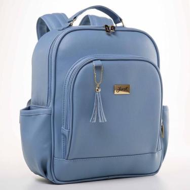 Imagem de Mochila de Maternidade Just Baby Milão Slim Azul, Azul