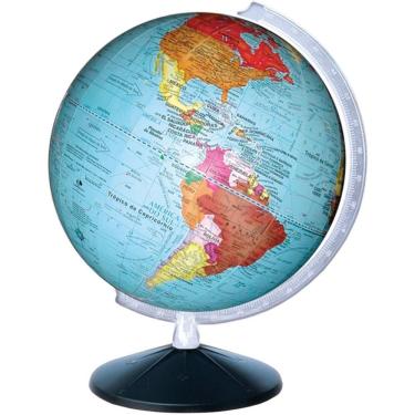 Imagem de Globo Terrestre Procalc Studio Politico 30cm Plástico PS com Países Coloridos Não Iluminado
