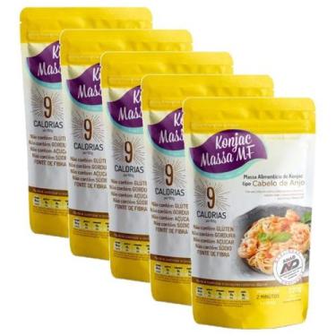 Imagem de Kit Macarrão de Konjac Tipo Cabelo de Anjo Massa MF - 5 unidades de 27