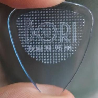 Imagem de Palheta BORI Picker SANGel Translúcida GRIP Ponta Flexível para Violão