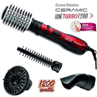 Imagem de Escova Rotativa Mondial Ceramic Ion Turbo - ER-09 Cerâmica 1200W - Mon