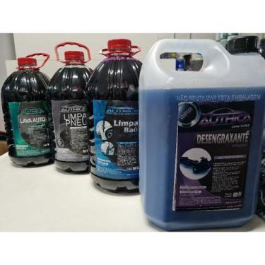 Imagem de Kit de limpeza Automotivo Profissional. Limpa Baú, Desengraxante, Sham