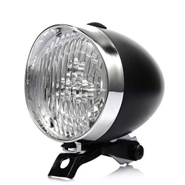 Imagem de Mona43Henry Lanterna retrô para bicicleta com 3 LEDs, farol vintage para bicicleta eficaz