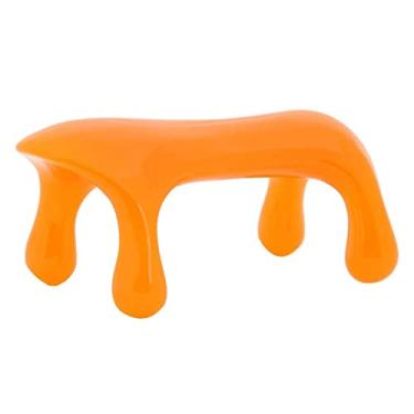 Imagem de Ferramentas de massagem de resina de cera de abelha massageador de corpo portátil para cabeça de volta do pescoço Elitzia ETML10671 (Orange Neck Massager)