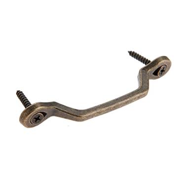 Imagem de Vintage punho antique bronze pull 101mm * 14mm retro maçaneta armário armário gaveta de madeira caixa de jóias hardware de móveis YYDFPIIA
