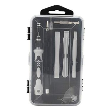 Imagem de Yosoo Conjunto de chave de fenda, CRV conjunto de chaves de fenda de precisão antiderrapante 120 em 1 DIY multifuncional kit de reparo de chave de fenda para telefone computador e máquina de jogos (17,5 x 9,1 x 5,6 cm)