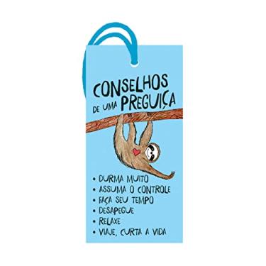 Imagem de Placa decorativa em MDF 14,3 x 7cm Concelhos de uma preguiça