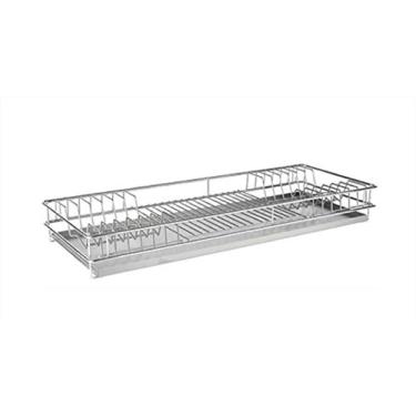 Imagem de Escorredor De Pratos Embutir 870x75x270mm Mód 900mm Inox