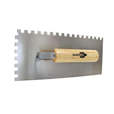 Imagem de Desempenadeira De Aço Retangular Dentada 27X12Cm 12333 Rayco