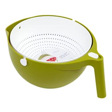 Imagem de Coador Coador Tigela Utensílios de Coador Cesto para Feijão, Verde