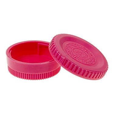 Imagem de Conjunto de tampa de lente traseira e corpo da câmera Fotodiox Designer compatível com todas as câmeras e lentes Nikon/Nikkor F - rosa