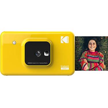 Imagem de Kodak Mini Shot 2 Câmera instantânea portátil sem fio e impressora de fotos, compatível com iOS, Android e Bluetooth, Foto real (5,1 x 8,5 cm), Tecnologia 4Pass e acabamento laminado, qualidade premium – Amarelo