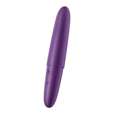 Imagem de Satisfyer Ultra Power Bullet 6 Vibrador de Bala - Estimulador do Clitóris, Massageador Pessoal, Ponta Arredondada - Portátil, Texturizado, À Prova d'Àgua, Recarregável, 13cm (Violeta)