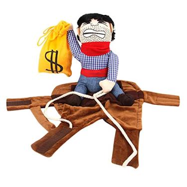Imagem de Fantasias de cowboy para animais de estimação Halloween Gato e cachorro Fantasias de cosplay de polícia para animais de estimação decorações de Halloween e Natal