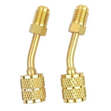 Imagem de Adaptador R410a 2 peças para Mini Adaptador Dividido Sistema HVAC 5/16" fêmea SAE para 1/4" macho SAE